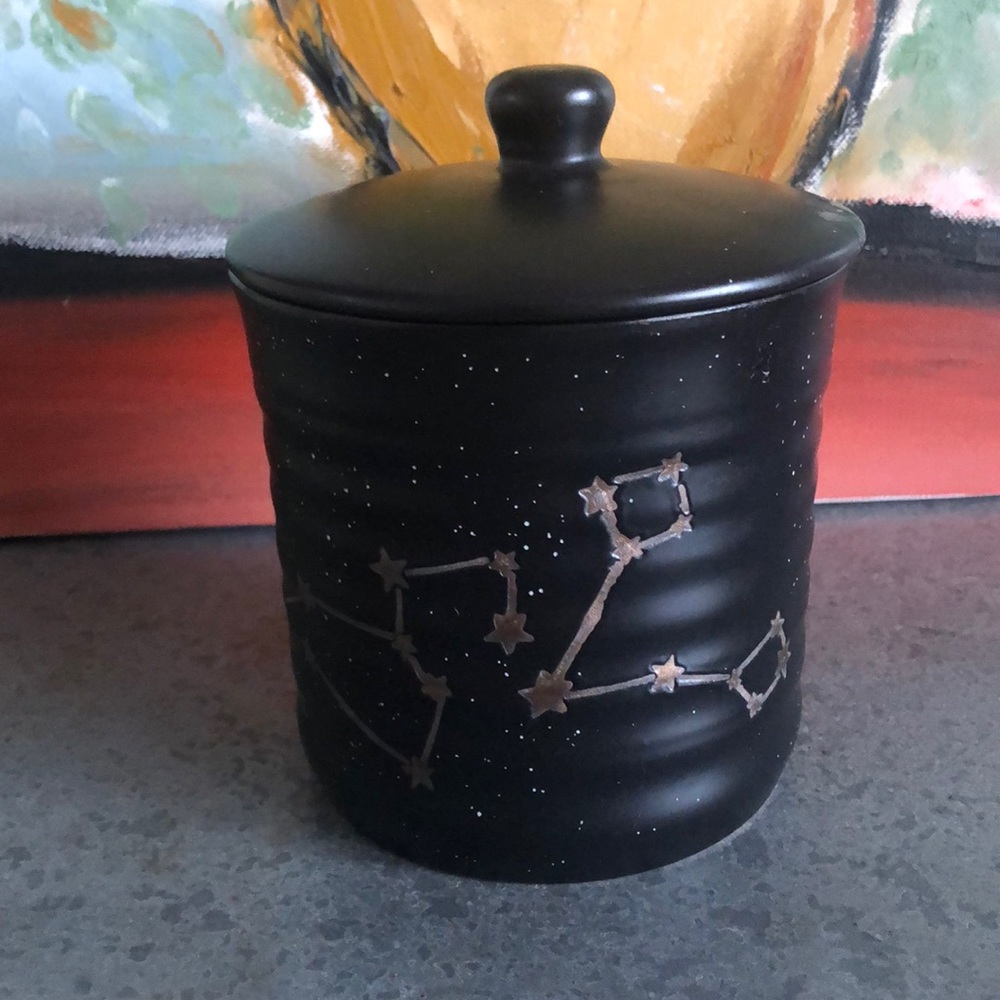 Ceramic container with lid Constellation Signs